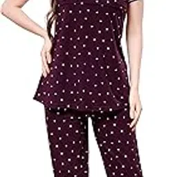 TIGYWIGY Women's Cotton Top And Pyjama Set image 1