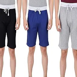 Pride Apparel Men's Pure Cotton Shorts with Pockets-picture-12