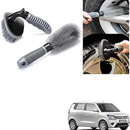 Auto Addict Combo Car Tyre Cleaner Wheel Tire Brush and Alloy Brush for Maruti Suzuki New Wagonr(2019-Present)-picture-68
