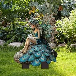 Enakshi® Peacock Fairy Garden Stake 2D Creative Decoration for Path Outdoor Plant Pot|Home & Garden | Home D?©cor | Plaques & Signs-picture-12