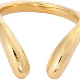 klavo Stainless Steel Quirky Ring for Women & Girls | Fashion Jewelry | Gold-picture-54