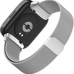 YODI Magnetic Clasp Classic Chain Strap Band for Redmi watch 3 Active Smart Watch Only Metal Straps [Not For Redmi watch 3] (SILVER)-picture-42