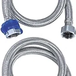 RN 304 Grade Stainless Steel Connection Pipe 24" for Geyser, Wash Basin and Toilet Seat Flush with Spanner (Pack of 2)_RN6304SS60 | 2 Year Warranty-picture-20