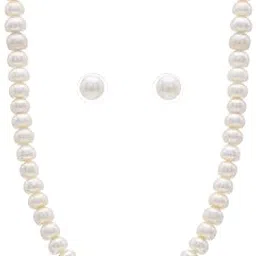 pitti jewels and pearls Pearl Necklace Set for Women-picture-14