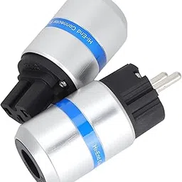 SIK Pure Copper Audio Plug, Wear‑Resistance Audio Connectors Rhodium Plated Power Plug Anti Oxidation for Audio‑Visual Equipments(E106R/F106R (Male/Female))-picture-13