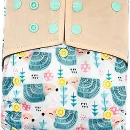 SNAPPSY Reusable Washable Baby Cloth Nappies Diaper Breathable Beige-image-2