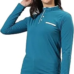 ausk Womens T-Shirt with Henley Neck Full Sleeves-picture-36