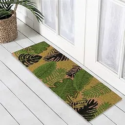 HOKIPO Large 40X120Cm Natural Coconut Coir Rectangular Mat For Entrance Big With PVC Backing,Multi-Color(In-490)-picture-22