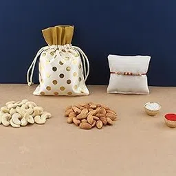 SFU E Com Rakhi With Dry Fruit Potli For Rakshabandhan Gift | Dry Fruit Gift Potli For Brother | Dry Fruits Gift Potli | Rakhi With Dryfruits | 020-picture-16