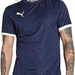 Men's teamLIGA Football Jersey | Lightweight and Sweat Proof Polyester Sports Crew Neck Training T-Shirt for Men | Breathable Athletic T-Shirt for Football & Sports-image-79