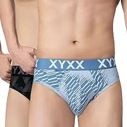 xyxx Metrix Cotton Modal Brief for Men | Snug Fit with Anti-roll no-Marks Waistband | Printed Underwear for Men Combo-picture-55