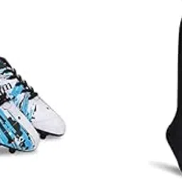 Nivia Storm Football Shoe for Mens | TPU Sole with PVC Synthetic Leather Upper for Hard and Grassy Classic Football Stockings for Men & Women, Knee Length Stockings, Football Socks, Soccer Soc-image-2