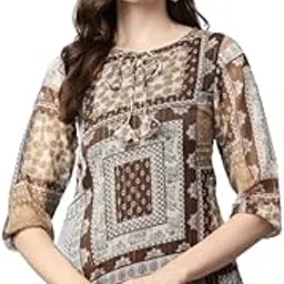 Women Georgette Tie Up Top-image-5