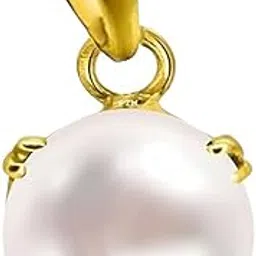 ptm Pearl/Moti 3.25 Ratti to 10.25 Ratti or 3 Carat to 9.5 Carat Certified Astrological Gemstone Panchdhatu/5 Metals 22k Gold Plated pendant for Men & Women -vdhp1-picture-29