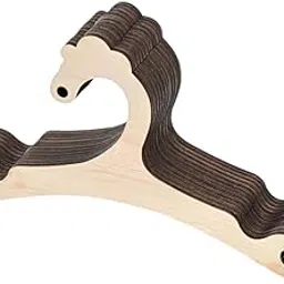 THE STYLE SUTRA 10 Pieces Kids Wooden Hangers Hanger for Baby Clothes for Dress Mini Closets-picture-29