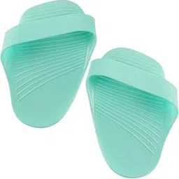MERISHOPP 2X Dumbbell Rubber Gloves Cover Palm Protector for Fitness Exercise Home Gym Light Blue-image-35