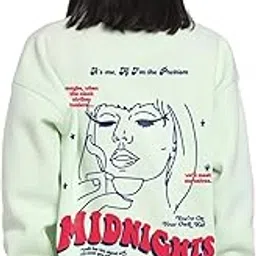 bewakoof Fleece Women's Round Neck Sweatshirt-picture-35