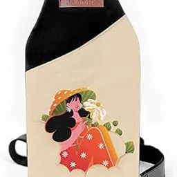 kalankit Unisex Chest Bag for Travel | Sleek and Stylish Crossbody Waist Bag, Fanny Pack for Women and Men | Compact Chest Bag for Men and Women | Birthday Gift | Wildflower Girl-picture-20