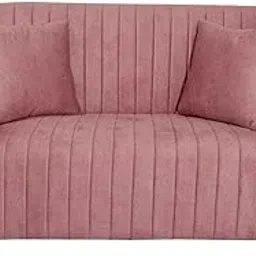 2 Seater Sofa for Home Living Room (Peach Amber)-image-87