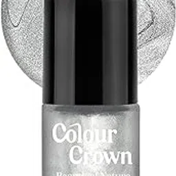 Colour Crown Mini Nail polish Metallic Silver|Chip Resistant |Quick Dry |Long-Lasting|Smooth Application|Toxin Free-6ml (04)-image-35