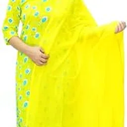 future fabric Women’s Cotton Printed Kurta Set with Dupatta | Floral Straight Kurti with Pant | Comfortable Ethnic Wear for Casual & Festive Outfits-picture-31