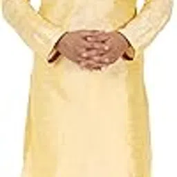 skavij Men's Art Silk Embroidered Kurta Pajama Set Woven Design Festive Party Dress-picture-36