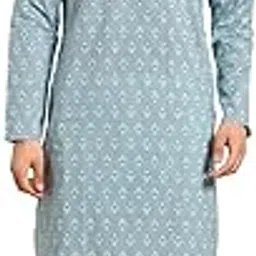 amodh by kisah Men's Blue Cotton Regular Fit Solid Kurta | Festive Ethnic Kurta-picture-38
