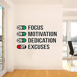 INKFENCE 100 cm Wall Decal Sticker Multicolor Motivational Quotes Decorative Wall Sticker Self Adhesive Sticker (Pack of 1)-picture-31