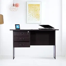 DeckUp Reno Engineered Wood Study Table and Office Desk (Dark Wenge, Matte Finish)-picture-24