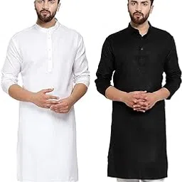 golazo Men's Cotton Kurta Combo - Pack of 2 | Traditional Ethnic Wear for Festivals & Celebrations-picture-33