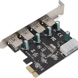 UniMarket® PCIE to USB 3.0 Expansion Card, PCIE to PCB 3.0 Adapter 4 Ports USB 3.0 for Conventional Desktop-picture-14