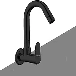 Clinton Sink Cock with Swivel Spout/Single Lever Sink Tap for Kitchen Faucet with Teflon Tape & Wall Flange - Wall Mount (Set of 1)-picture-16