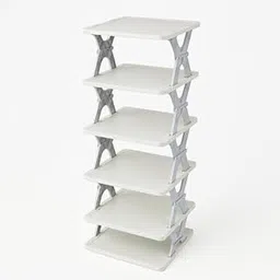 4 Layer Shoes Rack for Home Plastic, Adjustable Shoe Stand Organizer Stackable Storage Bedroom entryway Slots Shelf Footwear Rack, Multi-Purpose Durable Plastic (4 L Shoe Rack)-image-69