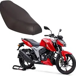 generic KSHEERI Apache RTR 160 Bike Seat Cover Protect from Rust and Dust, PU Leather Waterproof Durable Seat Cover (Black)-picture-27