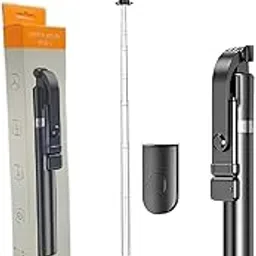 esportic (𝟭𝟬 𝗬𝗲𝗮𝗿𝘀 𝗪𝗮𝗿𝗿𝗮𝗻𝘁𝘆) Compact & Portable Selfie Stick with BT-Remote Tripod Stand, 3 in 1 Multi-functional (6 Ft. Long) Rechargeable LED Light for Photo Shoot & Meetings, (Multi)-image-7
