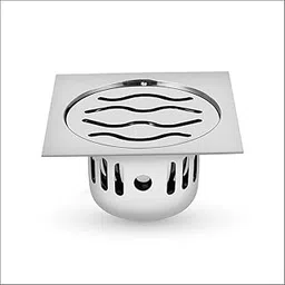 Square Wave 6x6 INCH Cockroach Trap 304 Stainless Steel | Floor Drain Jali with Gloss Finish for Home and Kitchen/Drain Stainer for Bathroom-picture-31
