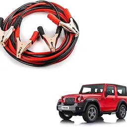 Kozdiko Heavy Duty Auto Jumper Cable Battery Booster Wire Clamp with Alligator Wire Emergency Car Battery Charging Booster Cables Compatibile with Mahindra Thar (4021-Present)-picture-17