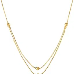 cute gold One Gram Micro Gold Plated & Copper Traditional Designer Jewellery Stone Necklace for Women and Girls (NEC-8050)-picture-49