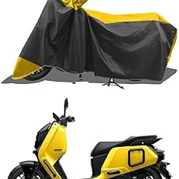 ROMEIZ - Two Wheeler - Scooty - Bike Cover for River Indie Electric Scooter Scooty Cover with Water-Resistant and Dust Proof Premium 190T Fabric_Yellow-picture-16