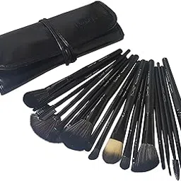 Dream Maker 18 Piece Makeup Brush Set (Black) Cruelty-Free Vegan Brushes, Kabuki Foundation-picture-48