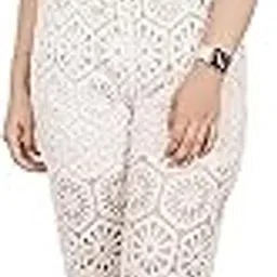 icw Women's Boho Crochet Backless Lace-up Halter Neck Top and Pant Beachwear Co-ord Set Bikini Swimsuit DN91-picture-49
