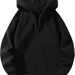 SHAIRA FASHION Men's Quarter Zip Hoodies Zip Up Hoodie Long Sleeve Drop Shoulder Sweatshirt Casual Pullover-picture-34