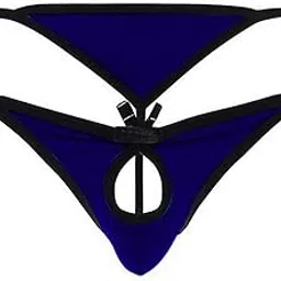 ribald the neech Men's Microfiber Crotchless Brief, Strappy Design Brief image 1
