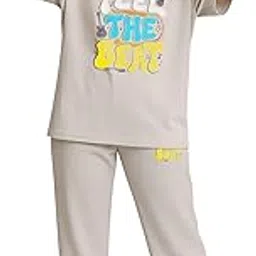 my swag Printed Nightwear Set for Women – T-Shirt and Lower Combo | Relaxed Fit Cotton Nightsuit-picture-41