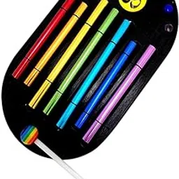 ARTISOUL® 7 Tone Hand Chime Multipurpose Creative Percussion Instrument For Yoga Sound Black | Percussion | Orchestral Percussion | Bells & Chimes-picture-42