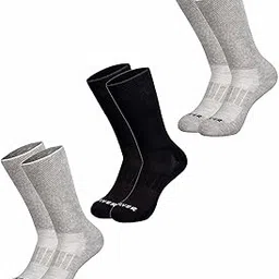 Montac Half Terry Full Length Silver Diabetic Socks for Men and Women | Soft, Cushioned Support with Non-Binding Top | Ideal for Sensitive Feet and Diabetic Care | Pack of 3-picture-28