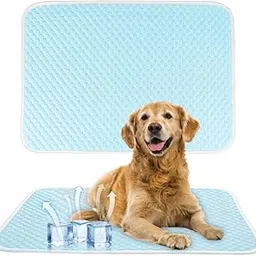 Qpets® Small Dog Mat - 100X75cm Stylish Dog Bed Pet Sleeping Pad for Summer Heat Relief, Easy to Clean Design, Supports Pets Up to 90lbs-picture-26