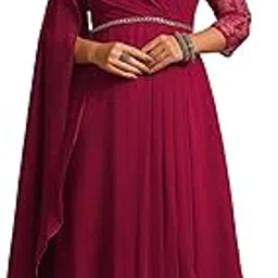 miss chase a+ Women's V-Neck Asymmetric Self-Designed Maxi Dress-picture-44