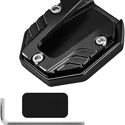 RG Gears Motorcycle Side Stand Extender for Burgman, Xoom 125, Xoom 160, Marvick 440 | Universal CNC Aluminum Kickstand Enlarger Pad | Anti-Slip, Foot Base Extension for Soft Ground Stability-picture-28