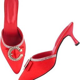 tryme Trending Stylish Bellies Soft & Comfortable Back Open Slip On Stiletto Mules Shoes for Women and Girls-picture-45